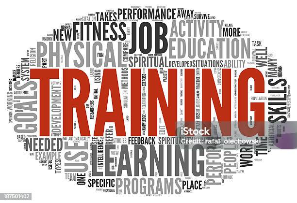 Training And Education Related Words Concept Stock Photo - Download Image Now - Concepts, Concepts & Topics, Cut Out