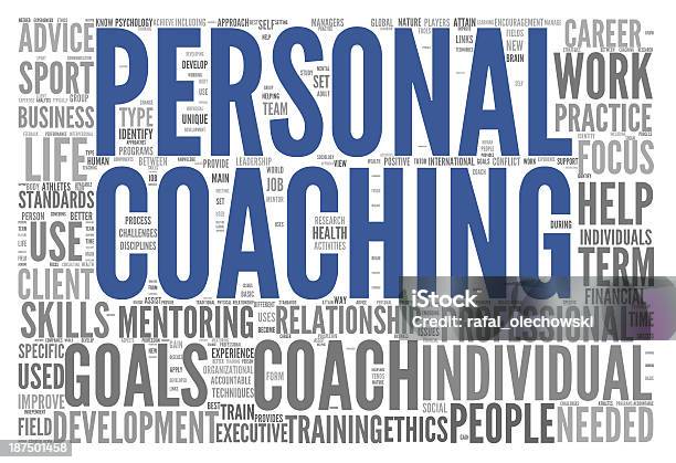 Coaching Concept Tag Cloud Stock Photo - Download Image Now - Advice, Aspirations, Business