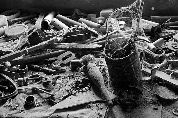 istock disorder on the table of old house 187503113