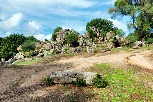 The megalithic site of Filitosai, southern Corsica, France