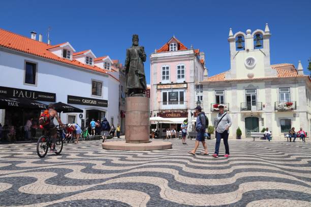 Tourists visit downtown Cascais. Portugal had 12.7 million foreign visitors in 2017.