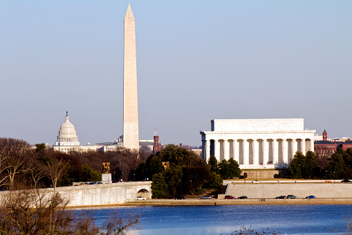 Lincoln Memorial, Monument and Capitol Building