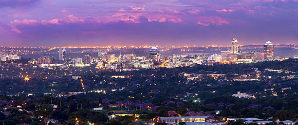 istock Evening skyline of Sandton City 187506941