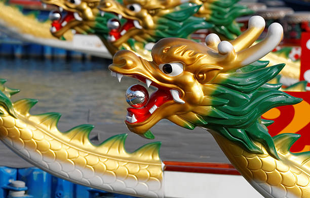 Dragon Boats stock photo