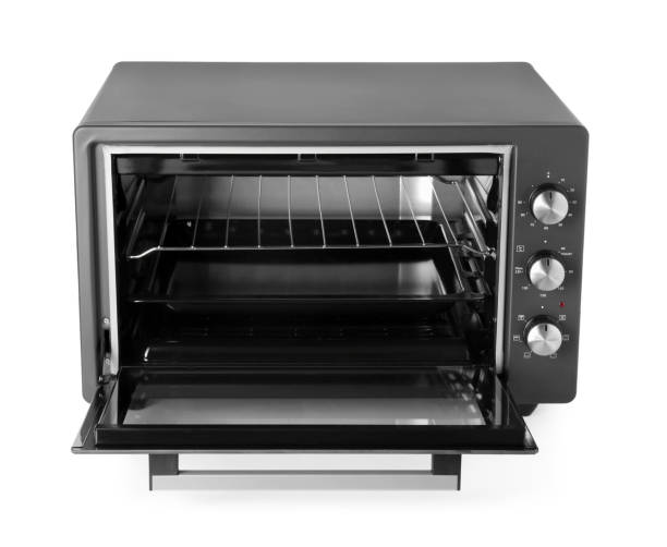 istock One electric oven isolated on white. Cooking appliance 1875088765