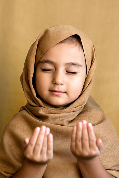 Young muslim girl stock photo