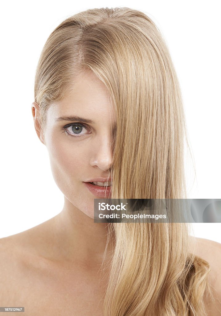 Fließende blonden locken - Lizenzfrei 20-24 Jahre Stock-Foto