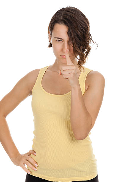istock Angry Woman on White Background 187513469