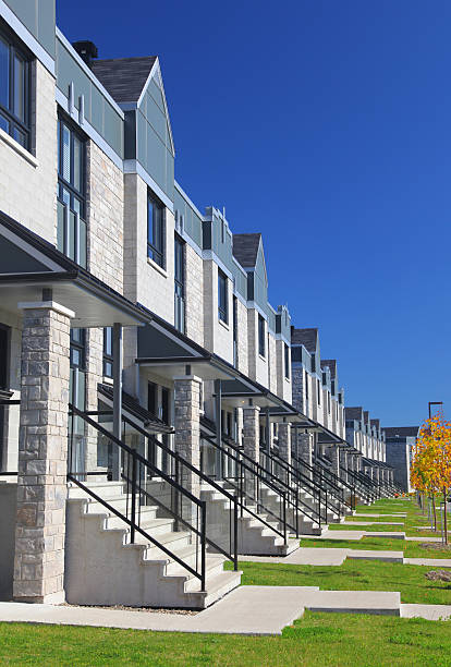 istock Modern Similar Townhouse Buildings 187514041