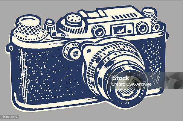 Camera Stock Illustration - Download Image Now - Camera - Photographic Equipment, Retro Style, Old-fashioned