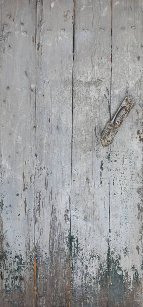 istock old white door with door handle 1875157212