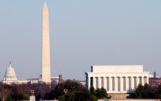 Lincoln Memorial, Monument and Capitol Building