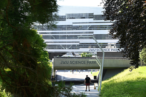 Campus of the Johannes Kepler University JKU in LInz, Upper Austria