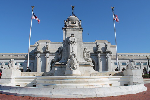 Columbus Monument at Union Station in Washington DC