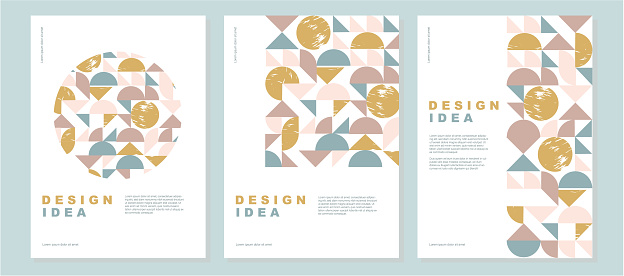 Video Background Simple Covers Simple Geometric Covers Set Stock Illustration - Download Image Now ...