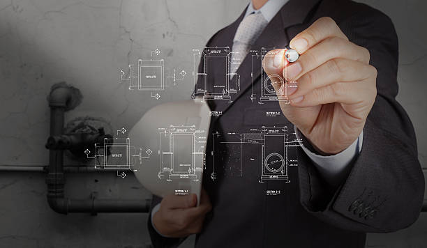 istock engineer with the piping of an industrial 187524920