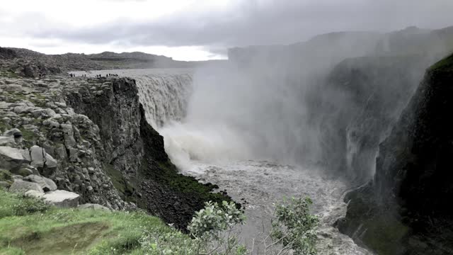 Selfoss Waterfalls in summer season, Iceland