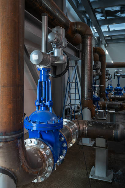 istock Construction of a biofuel boiler house 1875258179