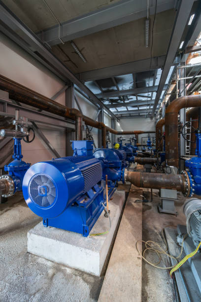 istock Construction of a biofuel boiler house 1875258364