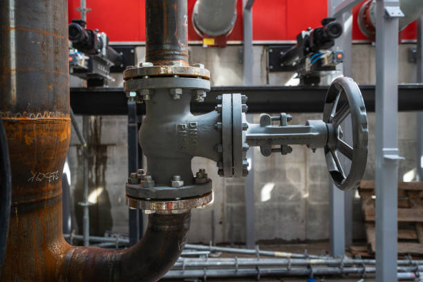 istock Construction of a biofuel boiler house 1875258376