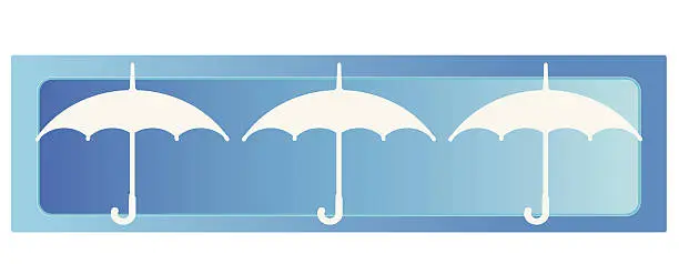 Vector illustration of Umbrellas