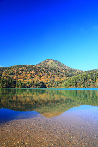 istock Mountain and pond in autumn 187528352