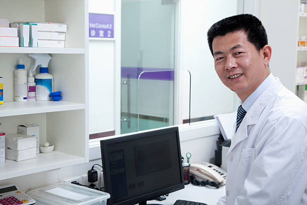 istock Male veterinarian, portrait 187528383