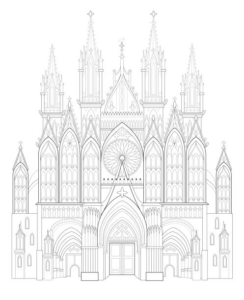 1,200+ Gothic Revival Architecture Pictures Stock Illustrations
