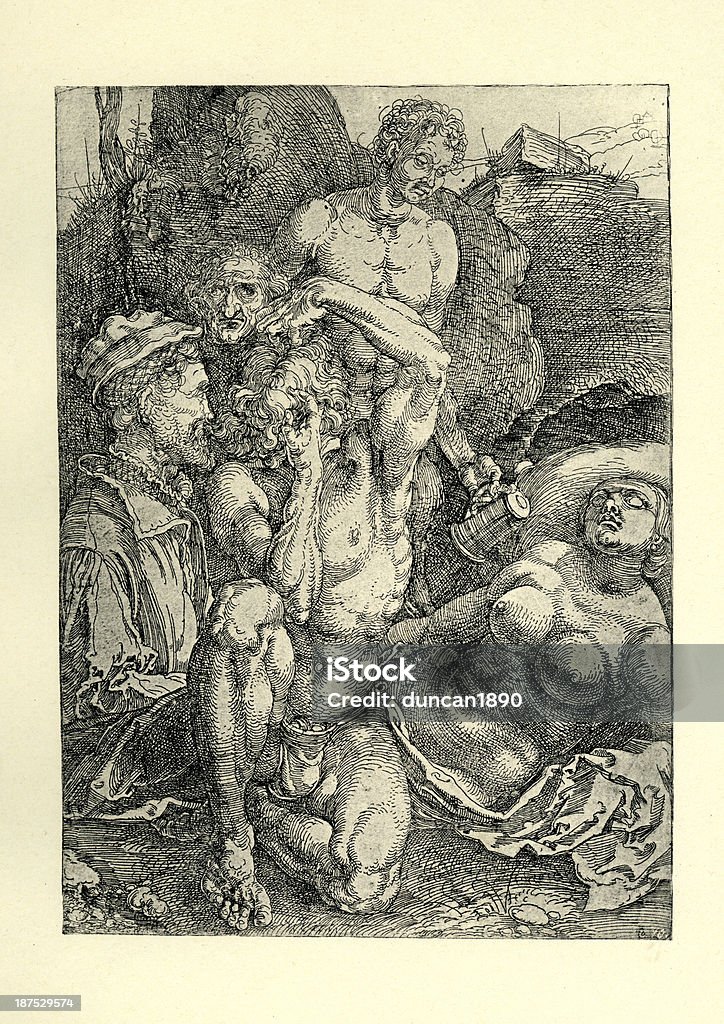 Der Verzweifelnde - Стоковые иллюстрации XVI век роялти-фри