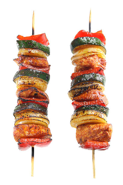 istock Skewers of chicken 187530014