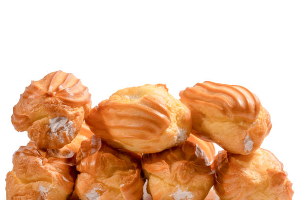 istock Sweet eclairs isolated on a white background. 1875312466