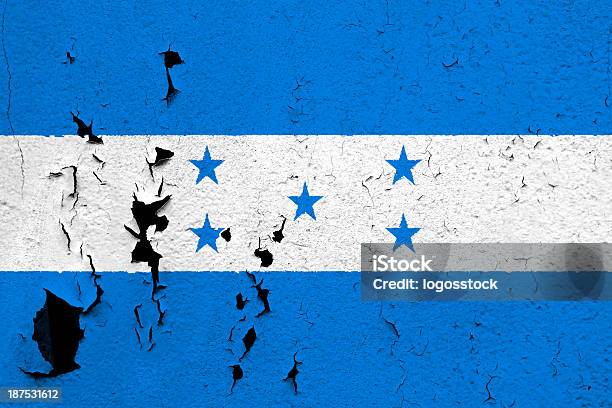 Flag Of Honduras Stock Photo - Download Image Now - Aging Process, Backgrounds, Color Image