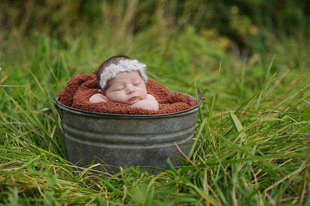 istock Sleeping Newborn Girl 187532922