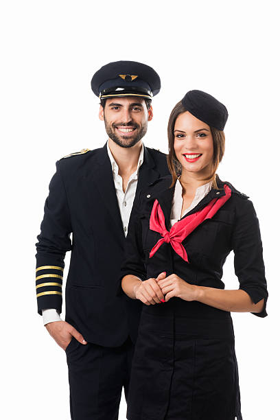 istock Cabin crew of flying company 187532977