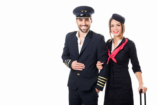 istock Proud crew of flying company 187533022