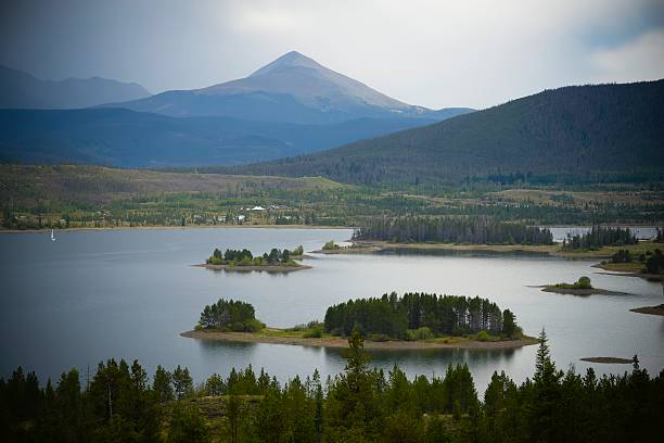 istock Dillon Lake and Rocky Mountains in Fog 187533237