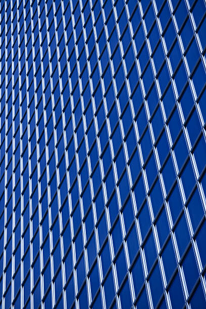 istock Modern downtown office building abstract tungsten blue 187533489