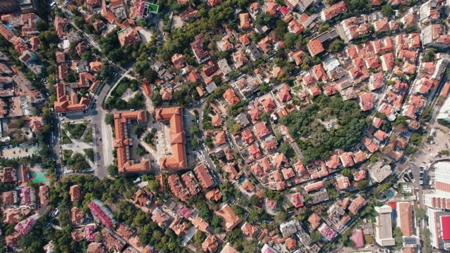Aerial View of the City Qingdao in China