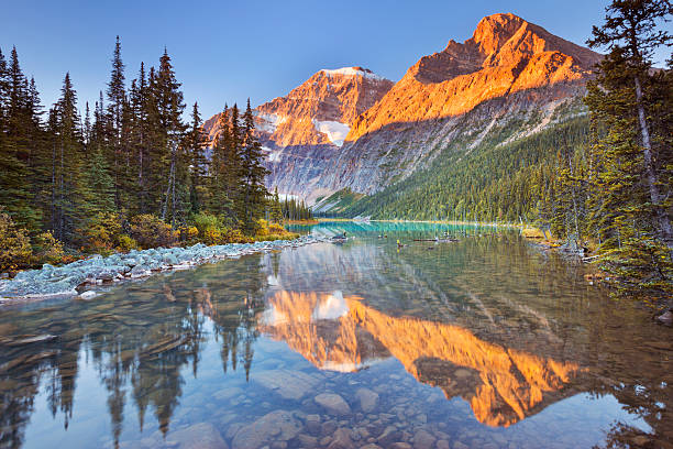 istock Mount Edith Cavell and lake, Jasper NP, Canada at sunrise 187535587