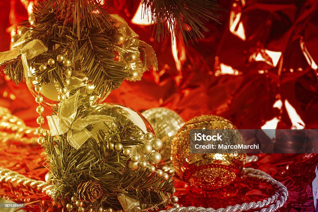 Piłka Christmass - Zbiór zdjęć royalty-free (Barwne tło)