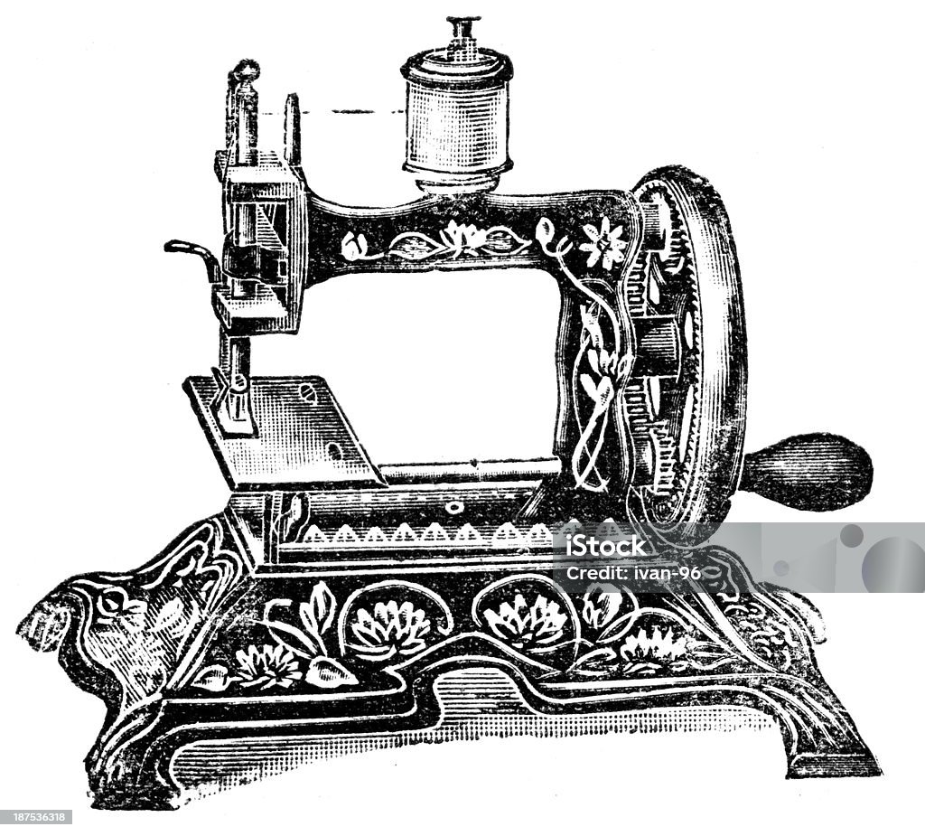 Швейная машина - Стоковые иллюстрации Machinery роялти-фри