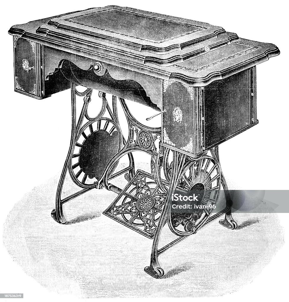 Machine à coudre - Illustration de Acier libre de droits