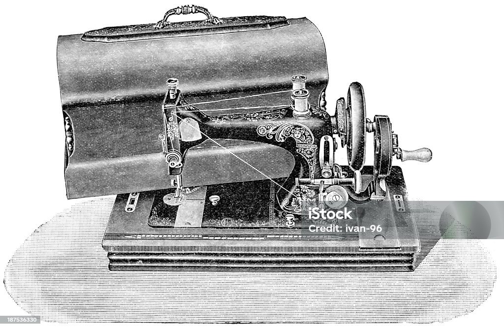 Máquina de coser - Ilustración de stock de Acero libre de derechos