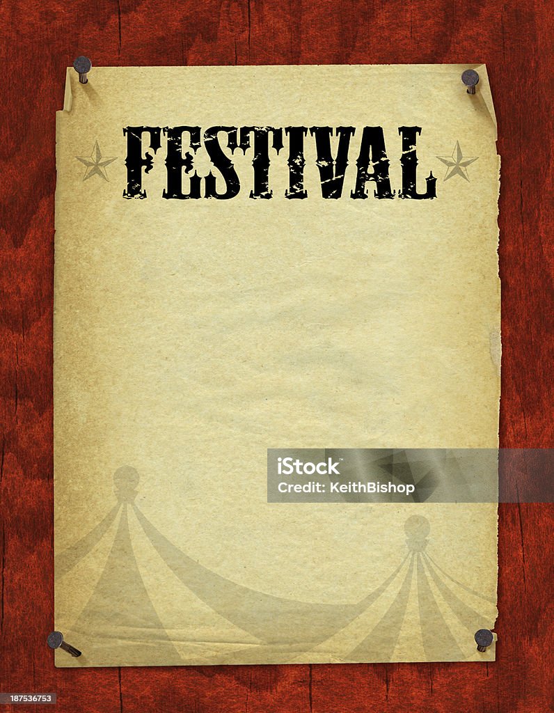 Fundo de Poster Retro Festival - Royalty-free Acabado Ilustração de stock