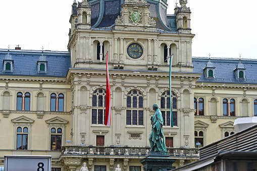 The Rathaus (City Hall) of Vienna was designed by Friedrich von Schmidt in the Neo-Gothic style, and built between 1872 and 1883. Composite photo