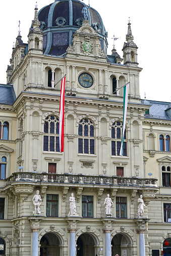 Town hall in Graz, official residence of the communist mayor