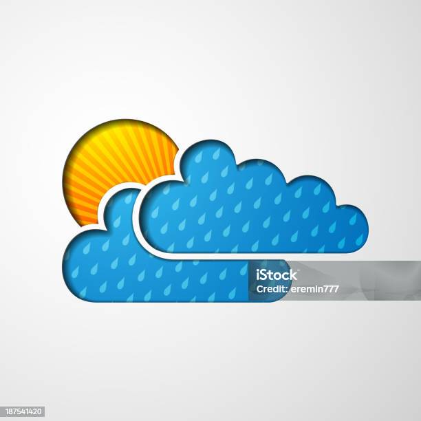 アイコンの雲と太陽 - しずくのベクターアート素材や画像を多数ご用意 - しずく, イラストレーション, カラー画像