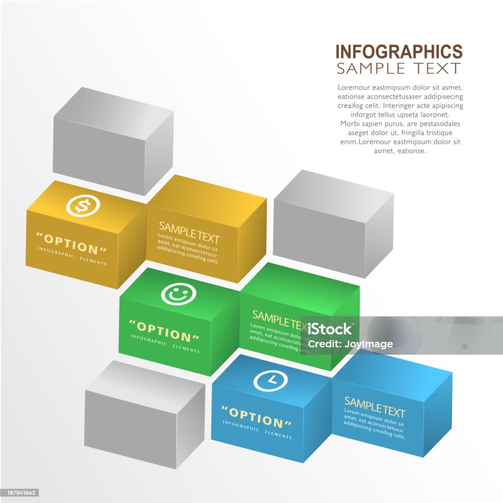 3d Abstract Box Abstract 3d Box Infographics Stock Illustration - Download Image Now ...