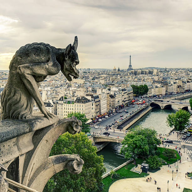 istock Chimera (gargoyle) of Notre Dame de Paris 187542139