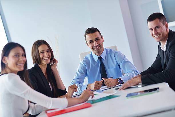 istock business people in a meeting at office 187542195